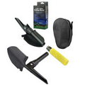 4-in-1 Mini Folding Shovel w/ Yellow Handle